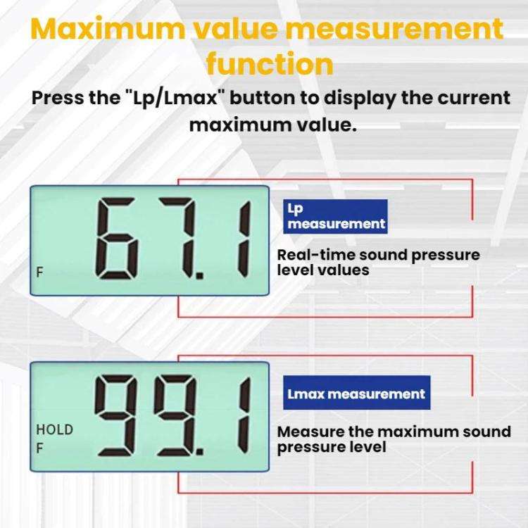 SMART SENSOR High-Precision Decibels Sound Noise Level Tester, ST844