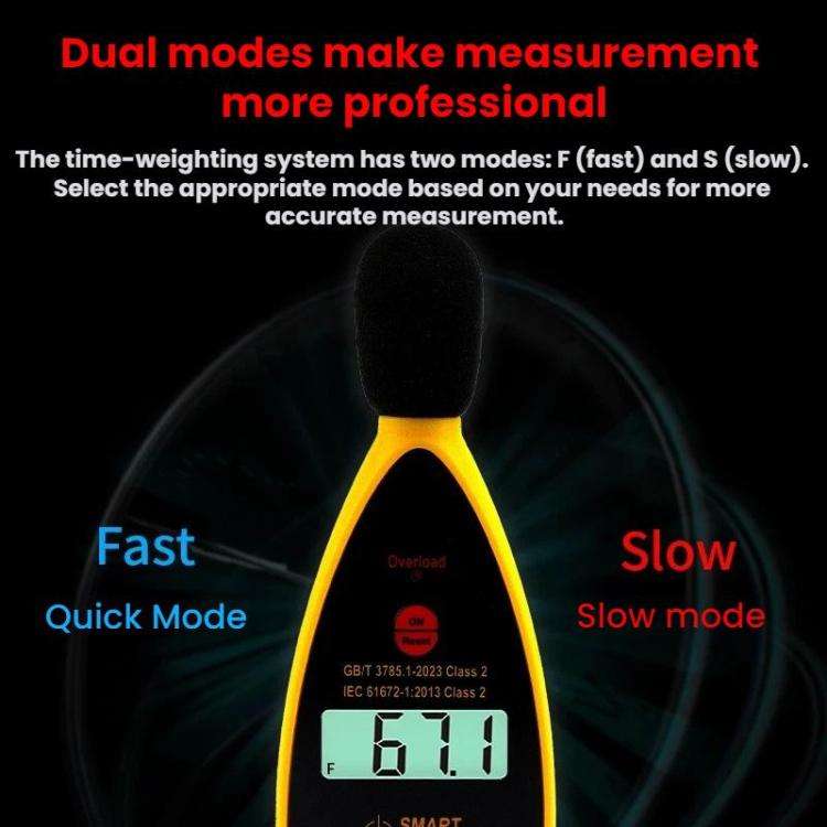 SMART SENSOR High-Precision Decibels Sound Noise Level Tester, ST844