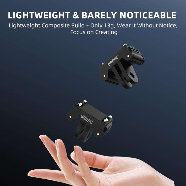 For Insta360 Ace Pro / Ace Pro 2 BRDRC Two-Claw Extendable Magnetic Quick-Release Base