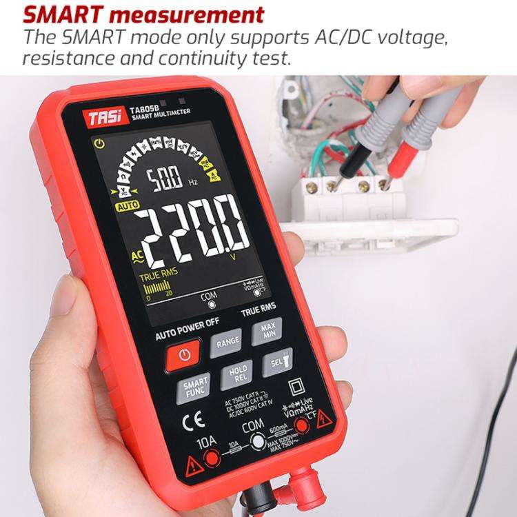 Large Screen Digital Fully Automatic Smart Multimeter, TASI TA805A Battery-powered, TASI TA805B R...