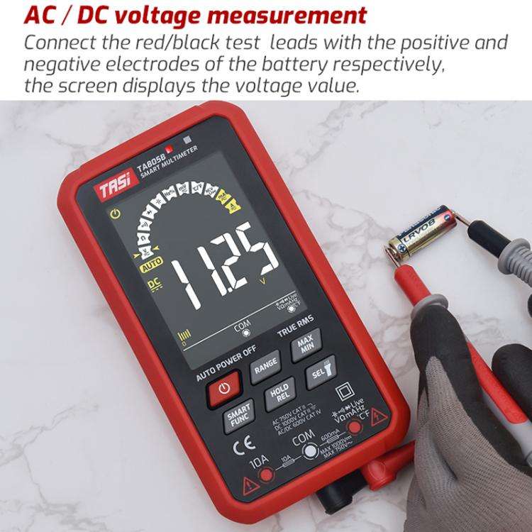 Large Screen Digital Fully Automatic Smart Multimeter, TASI TA805A Battery-powered, TASI TA805B R...