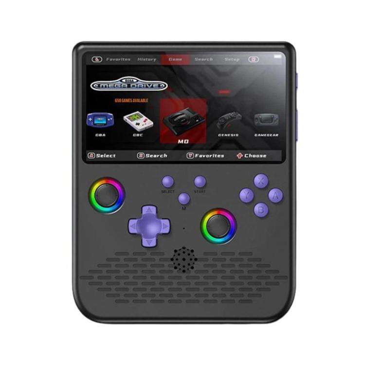 H5 5 Inch IPS HD Handheld Game Console With RGB Ambient Light Retro Mini Arcade, Portable Game Ma...
