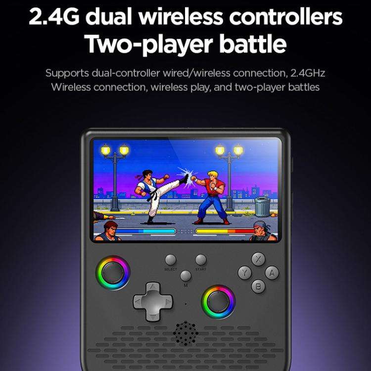 H5 5 Inch IPS HD Handheld Game Console With RGB Ambient Light Retro Mini Arcade, Portable Game Ma...