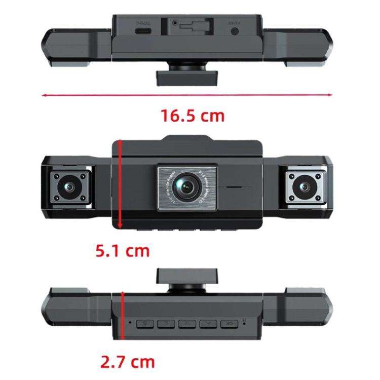 A32 Full HD 1080P Car Dash Camera Infrared Night Vision & Reverse Backup Camera, Front+Left+Right...