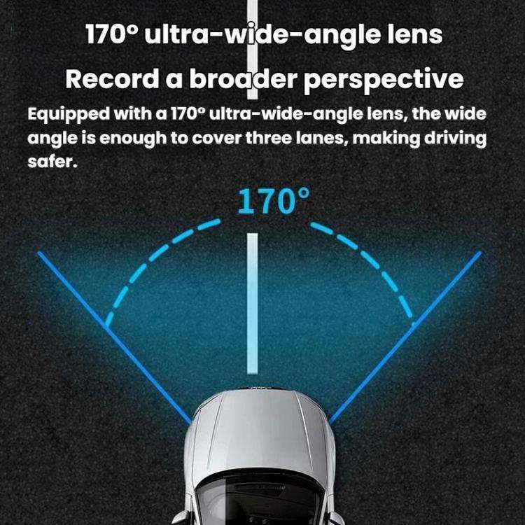 A9 HD Night Vision Dash Camera 360-Degree Parking Monitor With Mobile Phone Connection, Front+Lef...