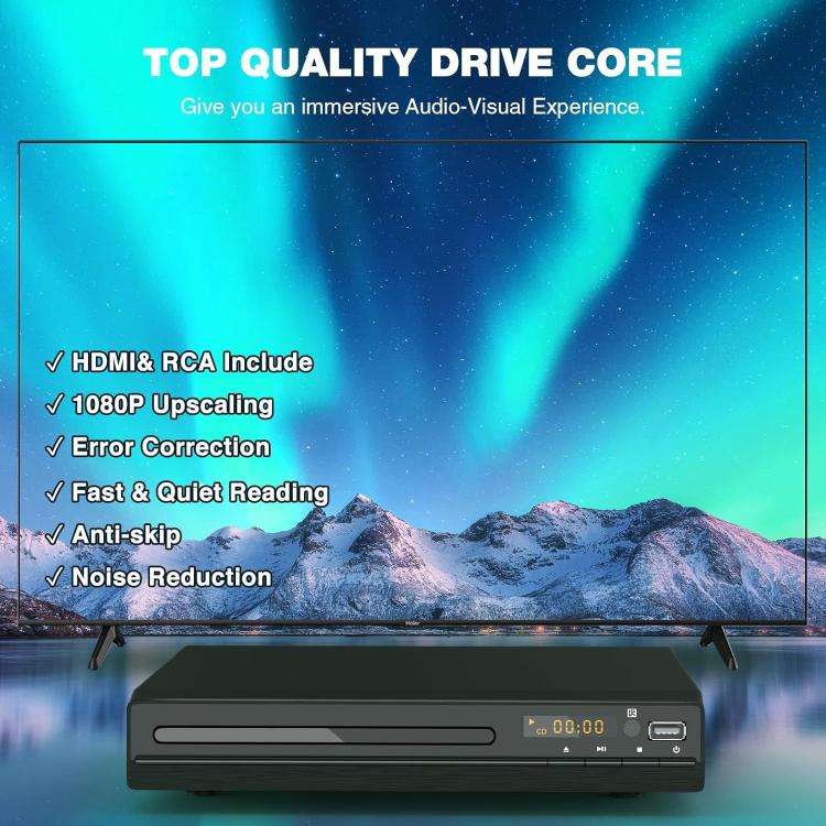 VD/VCD High-Definition Mini Home DVD Player, US Plug, EU Plug, UK Plug, AU Plug
