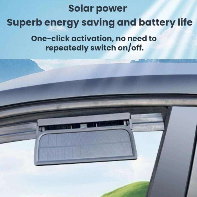 3 In 1 Solar-Powered Vehicle-Mounted Ventilation Cooling Circulating Exhaust Fan