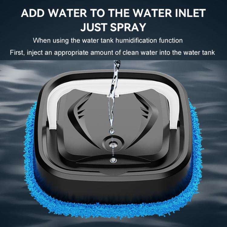 P6 Mini Rechargeable Household Floor Sweeping Robot Smart Multifunctional Floor Mop Cleaner, Whit...
