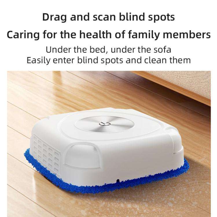 P7 Small Household Intelligent Sweeping Robot Wireless Automatic Floor Mopping Machine, Black Wit...