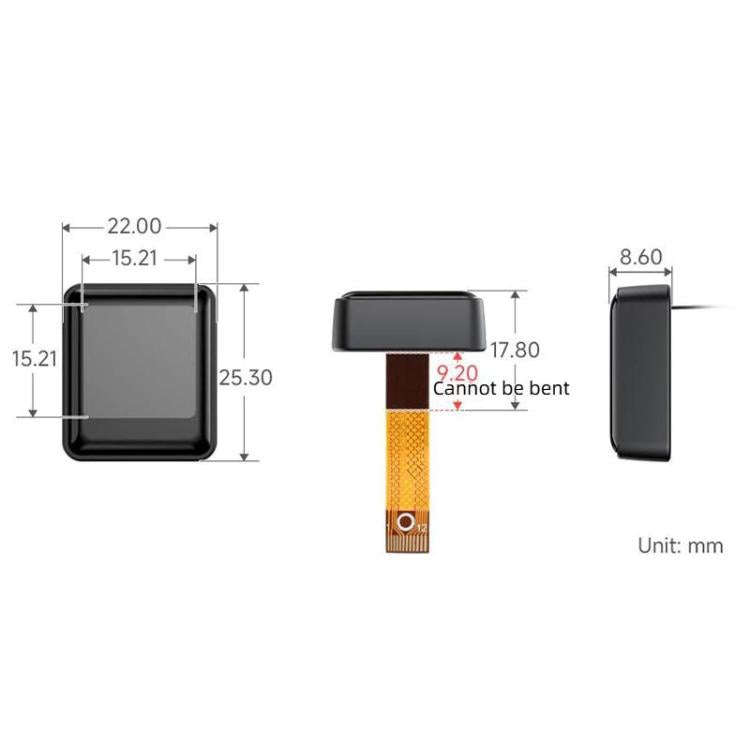 Waveshare 0.85 Inch Mechanical LCD ScreenKey, IPS Panel, 128 X 128 Resolution, 65K Color, SPI Com...