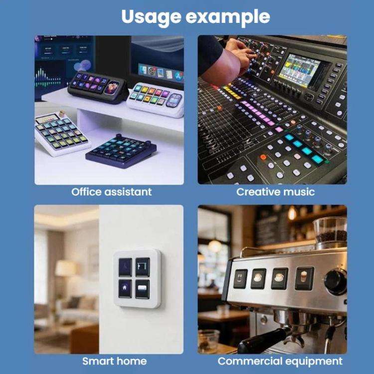 Waveshare 0.85 Inch Mechanical LCD ScreenKey, IPS Panel, 128 X 128 Resolution, 65K Color, SPI Com...
