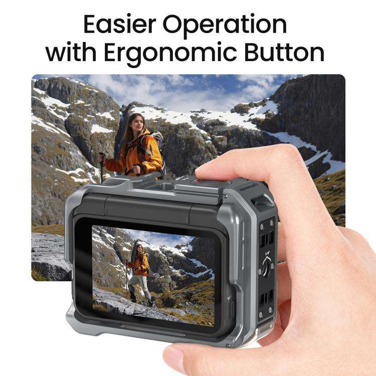 For Insta360 Ace Pro 2 / Ace Pro AMagisn Metal Camera Cage 2.0 With Quick-Switch Vertical/Horizon...