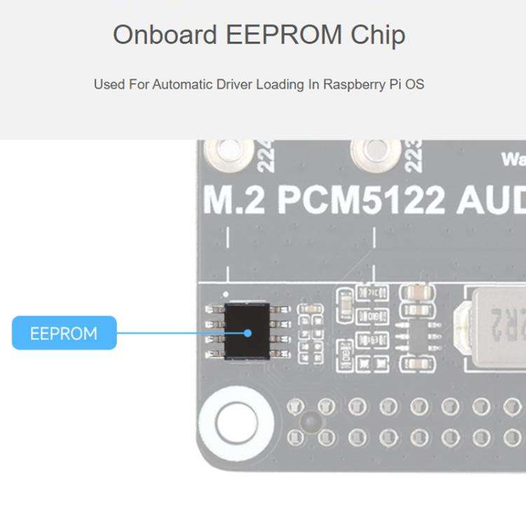For Raspberry Pi 5 PCIe To M.2 HAT With I2S Audio Extension Supports NVMe Protocol Solid State Dr...