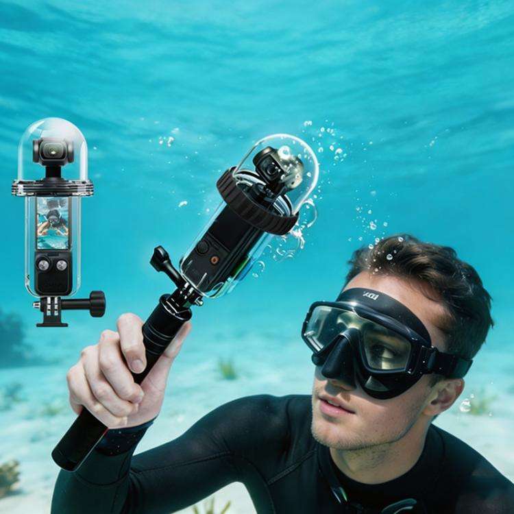 For DJI Osmo Pocket 4 Waterproof Case 60M/196ft Diving Housing with 540-degree Panoramic View Und...