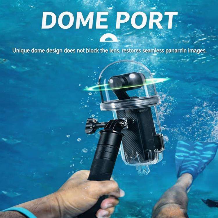 For DJI Osmo Pocket 4 Waterproof Case 60M/196ft Diving Housing with 540-degree Panoramic View Und...