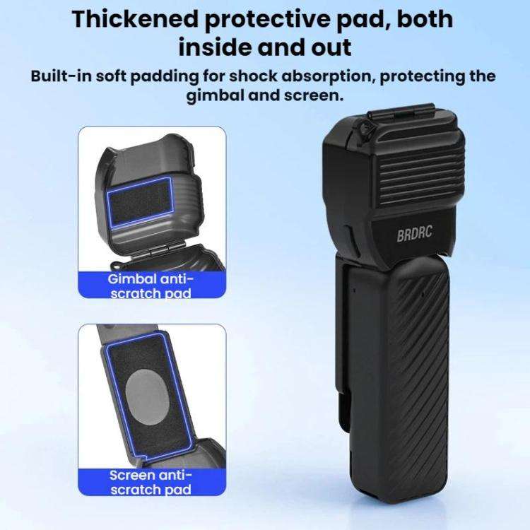 For DJI Osmo Pocket 4 BRDRC Display Lens Cover Gimbal Protective Case