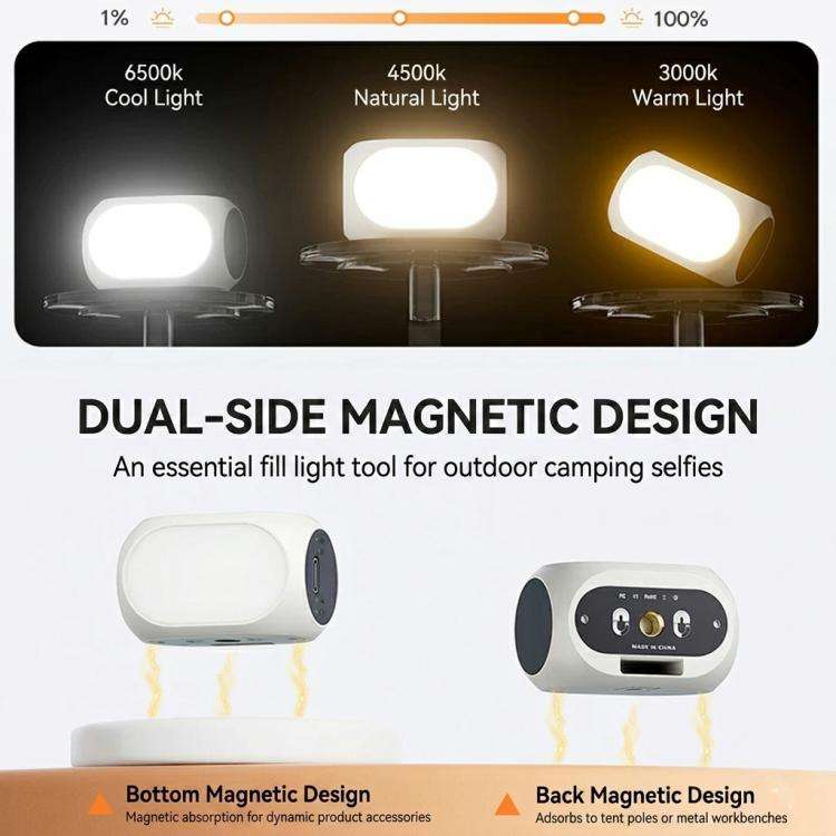 For DJI Osmo Pocket 4/3 Magnetic Fill Light 3 Color Modes Portable Rechargeable Vlog Video Light,...
