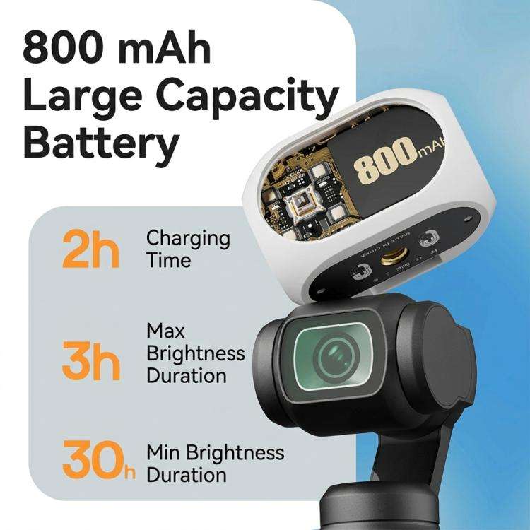 For DJI Osmo Pocket 4/3 Magnetic Fill Light 3 Color Modes Portable Rechargeable Vlog Video Light,...