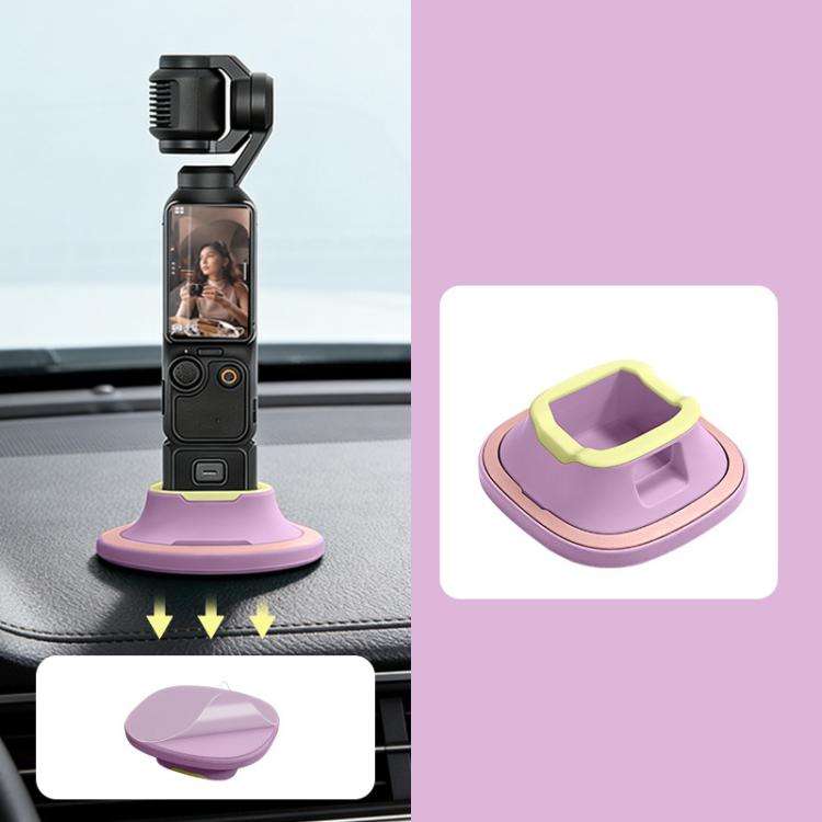 For DJI Osmo Pocket 4/3 Silicone Anti-Slip Base Desktop Support Stand Holder Includes Reusable Na...