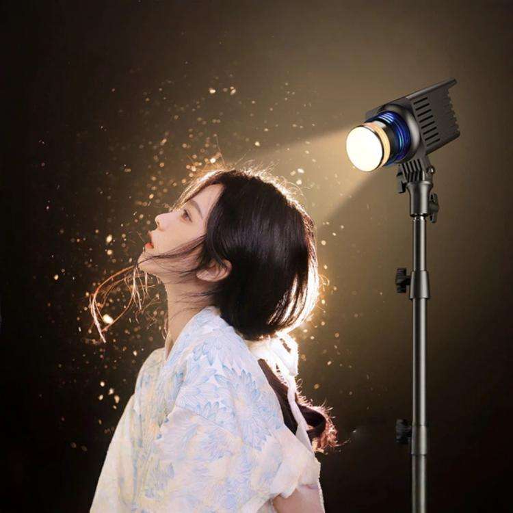 DENGWEI 50W COB LED Hair Light For Live Streaming, Bi-Color 3000K-6500K Studio Spotlight With Adj...