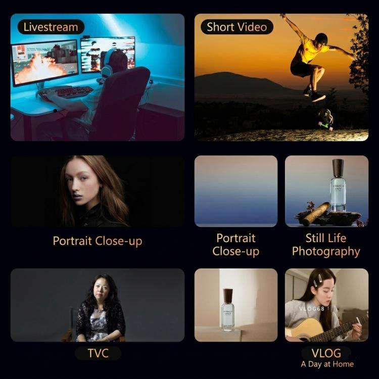 DENGWEI 30W Handheld RGB Light Wand Rechargeable LED Video Light Stick 2700K-8500K Full Color Pho...