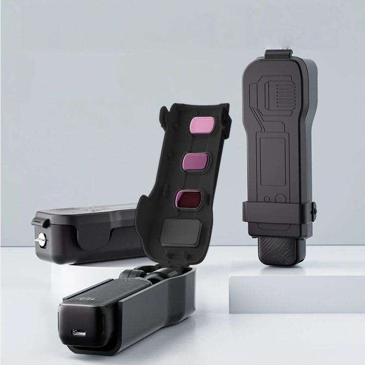 For DJI Osmo Pocket 3 Gimbal Protector Hard Case with Integrated 3 Filter Storage Scratch-Resista...