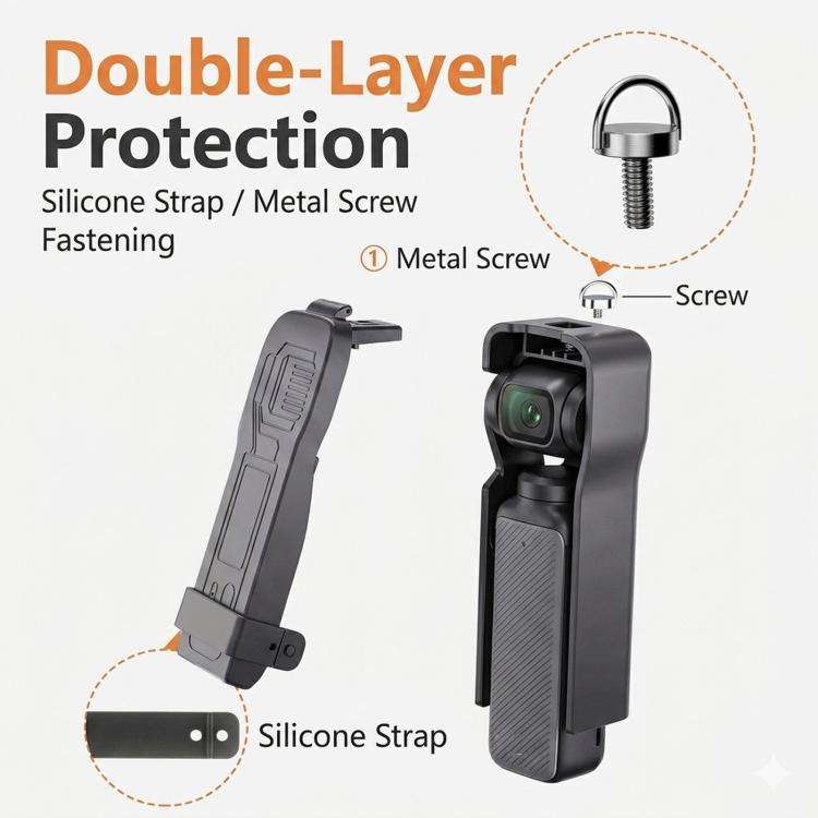 For DJI Osmo Pocket 3 Gimbal Protector Hard Case with Integrated 3 Filter Storage Scratch-Resista...