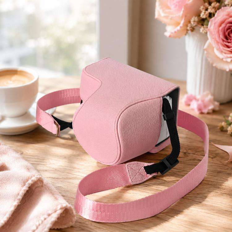 For Sony ZV-E10 II / ZV-E10M2 PU Leather Camera Case Bag Protective Half Body Cover With Shoulder...