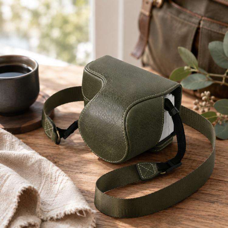 For Sony ZV-E10 II / ZV-E10M2 PU Leather Camera Case Bag Protective Half Body Cover With Shoulder...