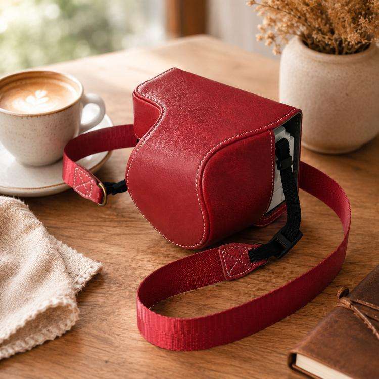 For Sony ZV-E10 II / ZV-E10M2 PU Leather Camera Case Bag Protective Half Body Cover With Shoulder...