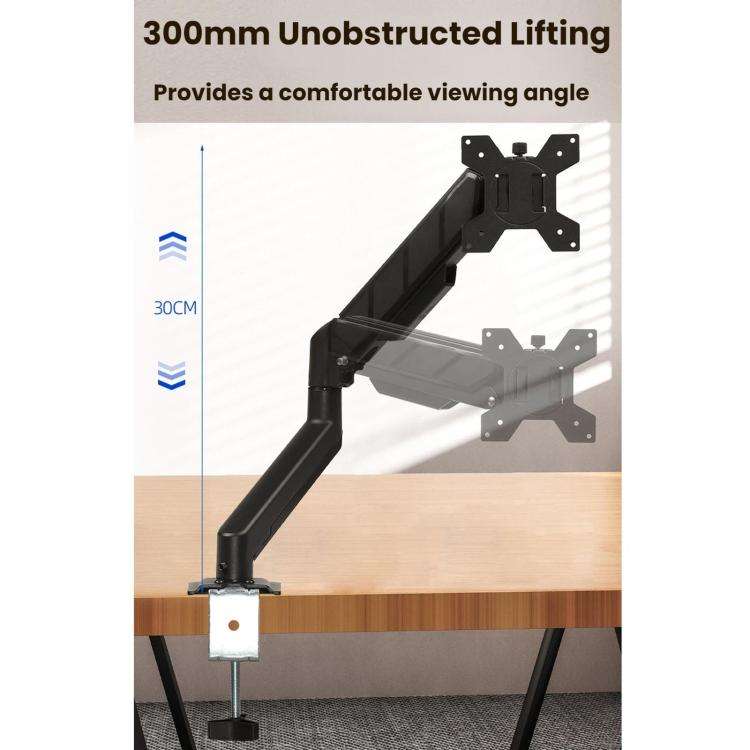 10-32 Inch Monitor Cylinder Spring Cantilever Desktop Height-Adjustable Bracket, DY-01