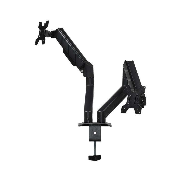 32-Inch Pneumatic Arm Dual-Screen Height-Adjustable Computer Monitor Stand, DY-02