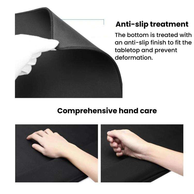 Large Integrated Wrist Rest Mouse Pad & Desk Mat, Office Gaming Wrist Support Keyboard Hand Rest,...