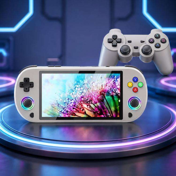 SJGAM M22 PRO 5 Inch HD IPS Open Source Retro Portable Handheld Game Console With Controller, 64G...