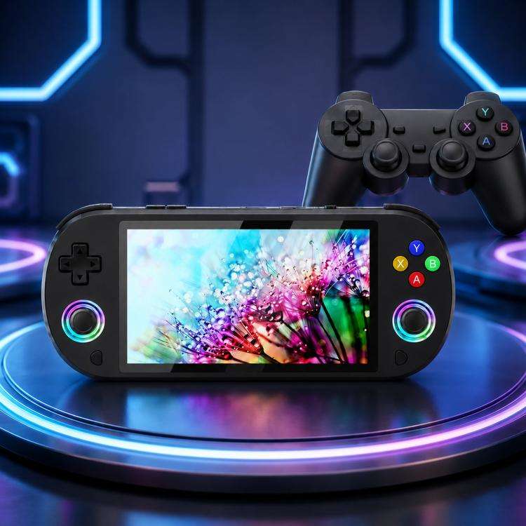 SJGAM M22 PRO 5 Inch HD IPS Open Source Retro Portable Handheld Game Console With Controller, 64G...