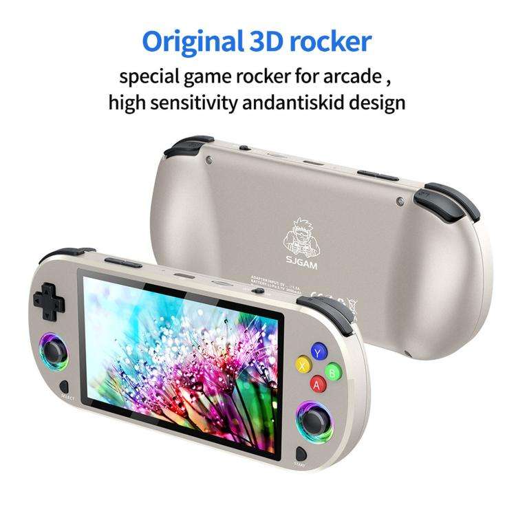 SJGAM M22 PRO 5 Inch HD IPS Open Source Retro Portable Handheld Game Console With Controller, 64G...