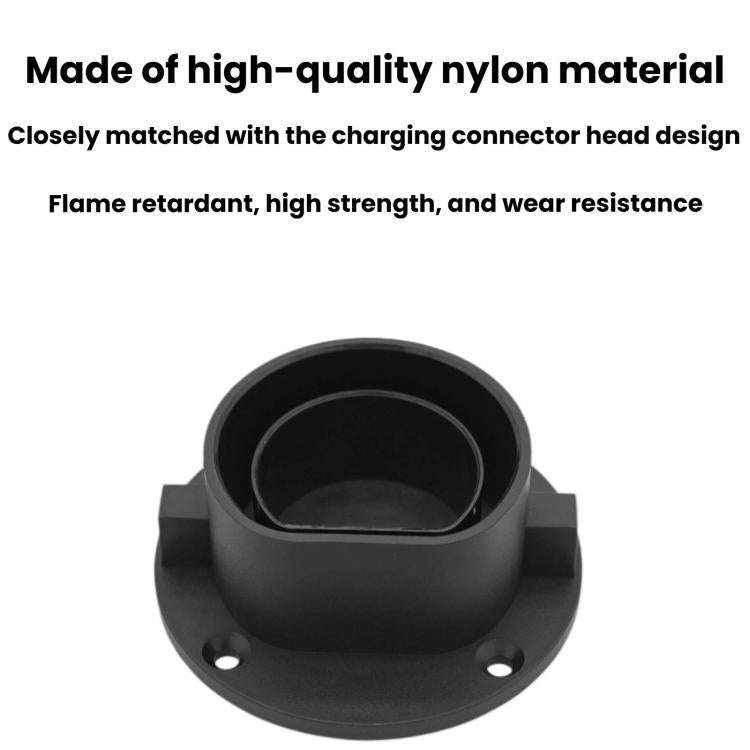 For EU Type 2 EV Charging Pile Round Empty Charging Connector Dock Bracket, For EU Type 2 Round
