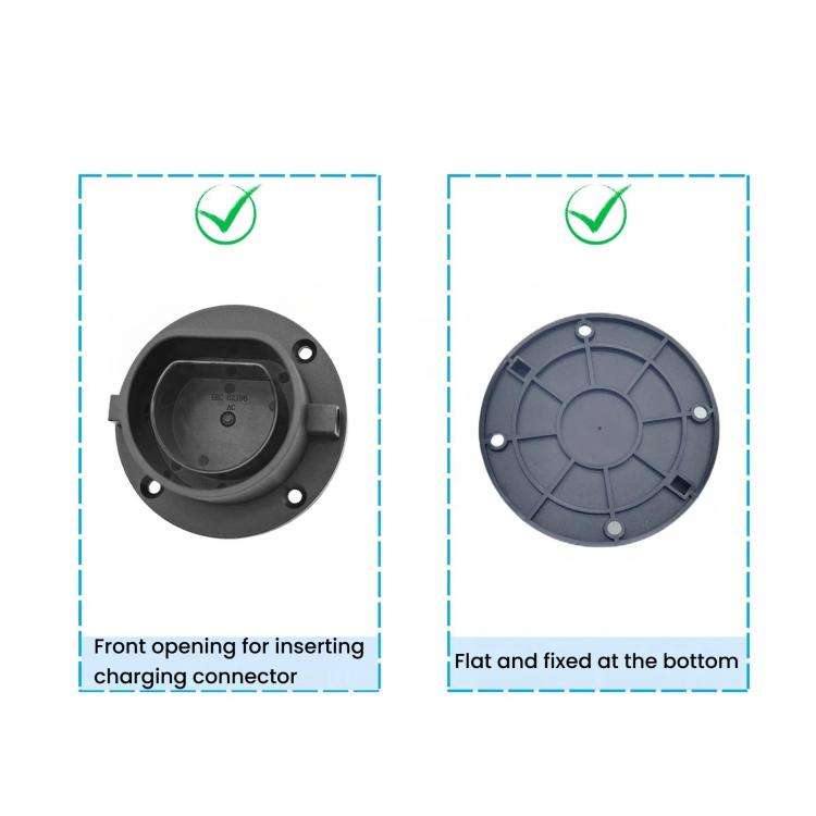 For EU Type 2 EV Charging Pile Round Empty Charging Connector Dock Bracket, For EU Type 2 Round