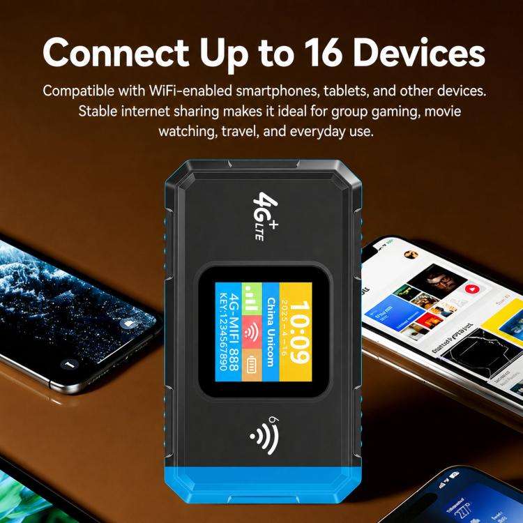4G Wireless Hotspot LTE Wireless Type-C SIM Card Router, MF967B