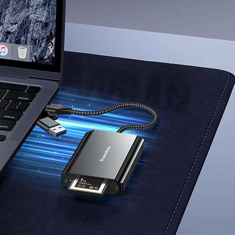 Blueendless Card Reader Camera Converter, CFeA / USB3.2 10Gbps, CFeB / USB3.2 10Gbps, SD/TF4.0 / ...