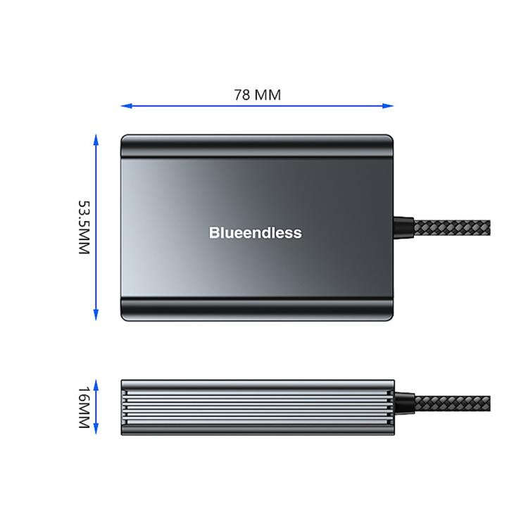 Blueendless Card Reader Camera Converter, CFeA / USB3.2 10Gbps, CFeB / USB3.2 10Gbps, SD/TF4.0 / ...