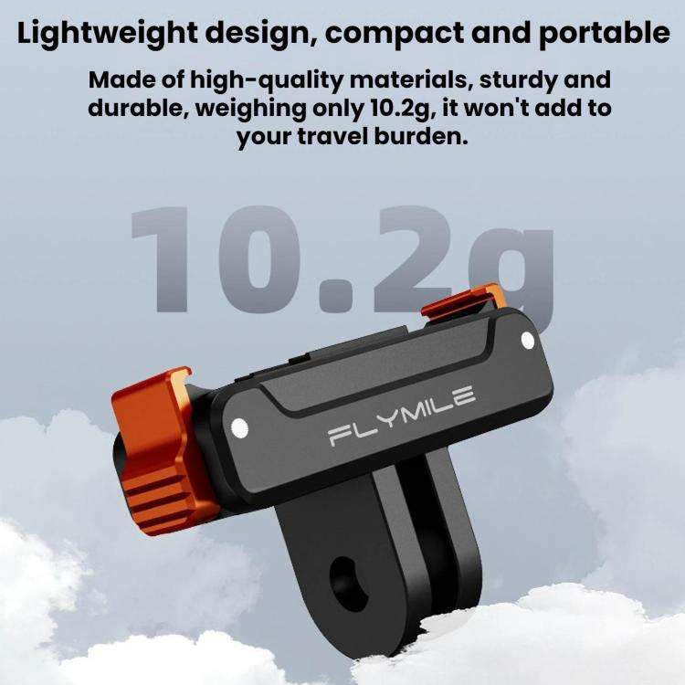For DJI Osmo Action 6 / 5 Pro / 4 / 3 FLYMILE Magnetic Quick-Release Base
