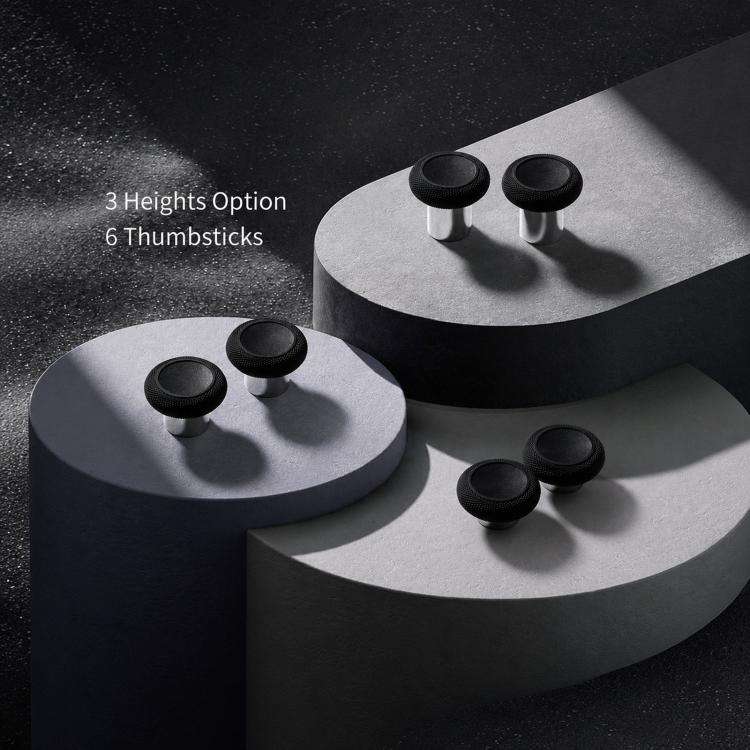 GuliKit NS34 King Kong Ring Thumbstick Kit 6-in-1 Replacement Joystick Caps with 3 Heights Compat...