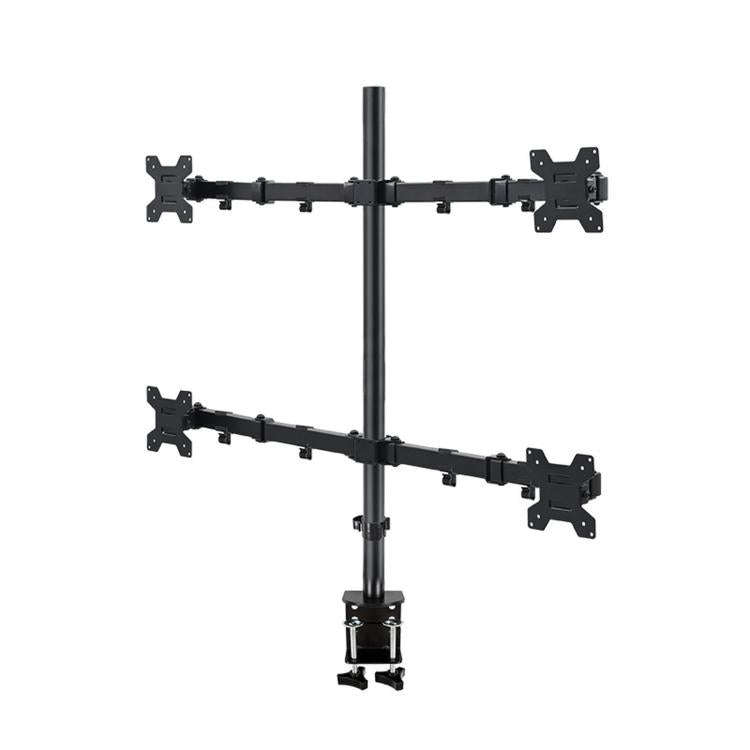 10-32 Inch 4-Screen Desktop Monitor Mount With Mechanical Arm, ZX-MT044