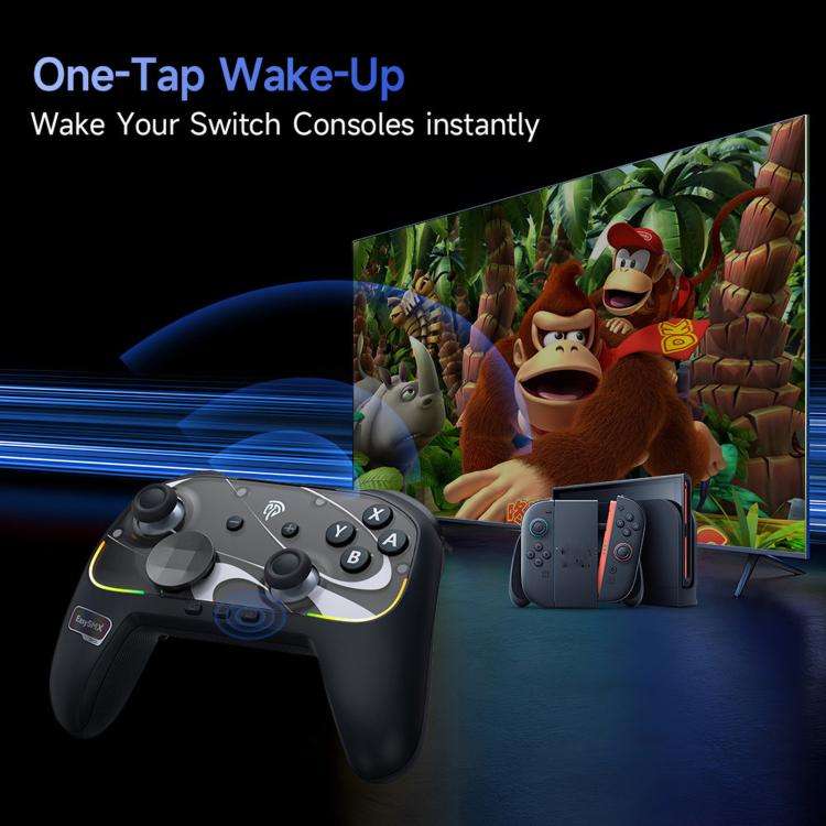 EasySMX S10 Wireless Controller for Nintendo Switch & Switch 2 Gamepad with NFC, HD Rumble & Swap...