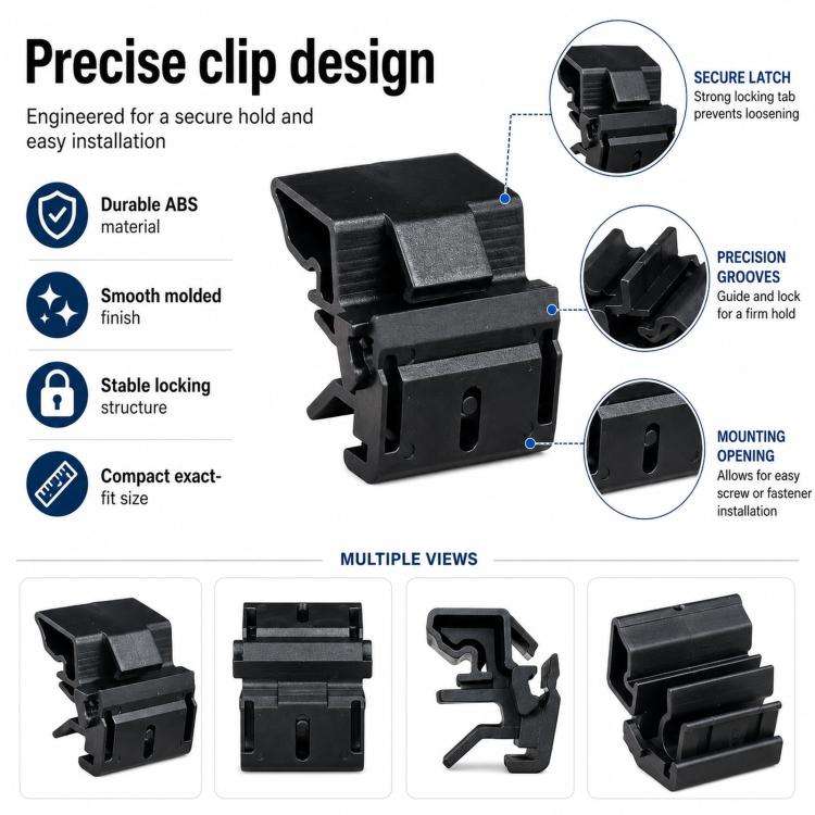 For Tesla Model 3 / Y 5pcs /Set Storage Box Mounting Clip 1472872-00-B, 1472872-00-B 5pcs