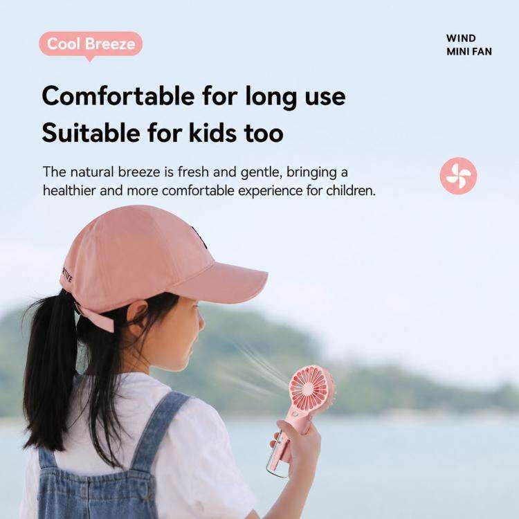 Handheld Misting Fan Portable Water Spray Fan Type-C Rechargeable Mini Personal Face Mister Fan
