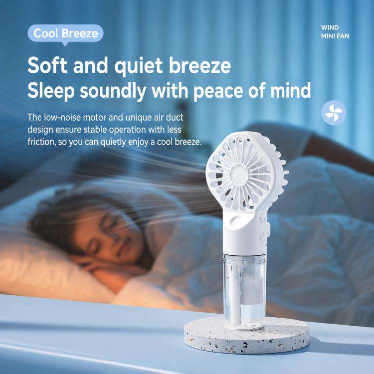 Handheld Misting Fan Portable Water Spray Fan Type-C Rechargeable Mini Personal Face Mister Fan