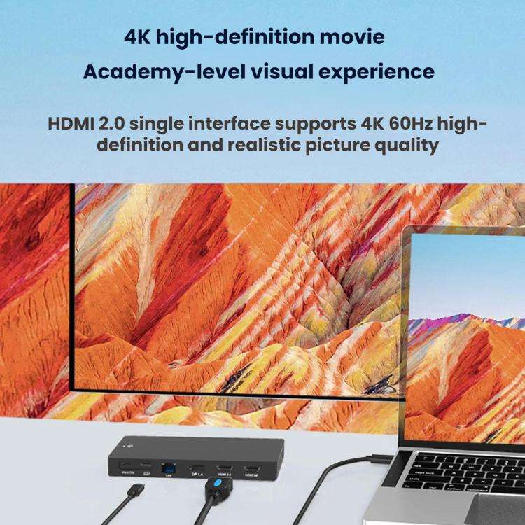 Blueendless TYPE-C Expansion Dock 4K 60Hz High-Definition Splitter