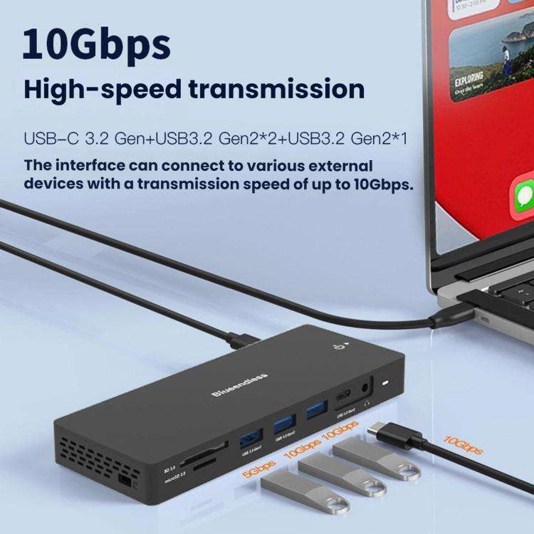 Blueendless TYPE-C Expansion Dock 4K 60Hz High-Definition Splitter